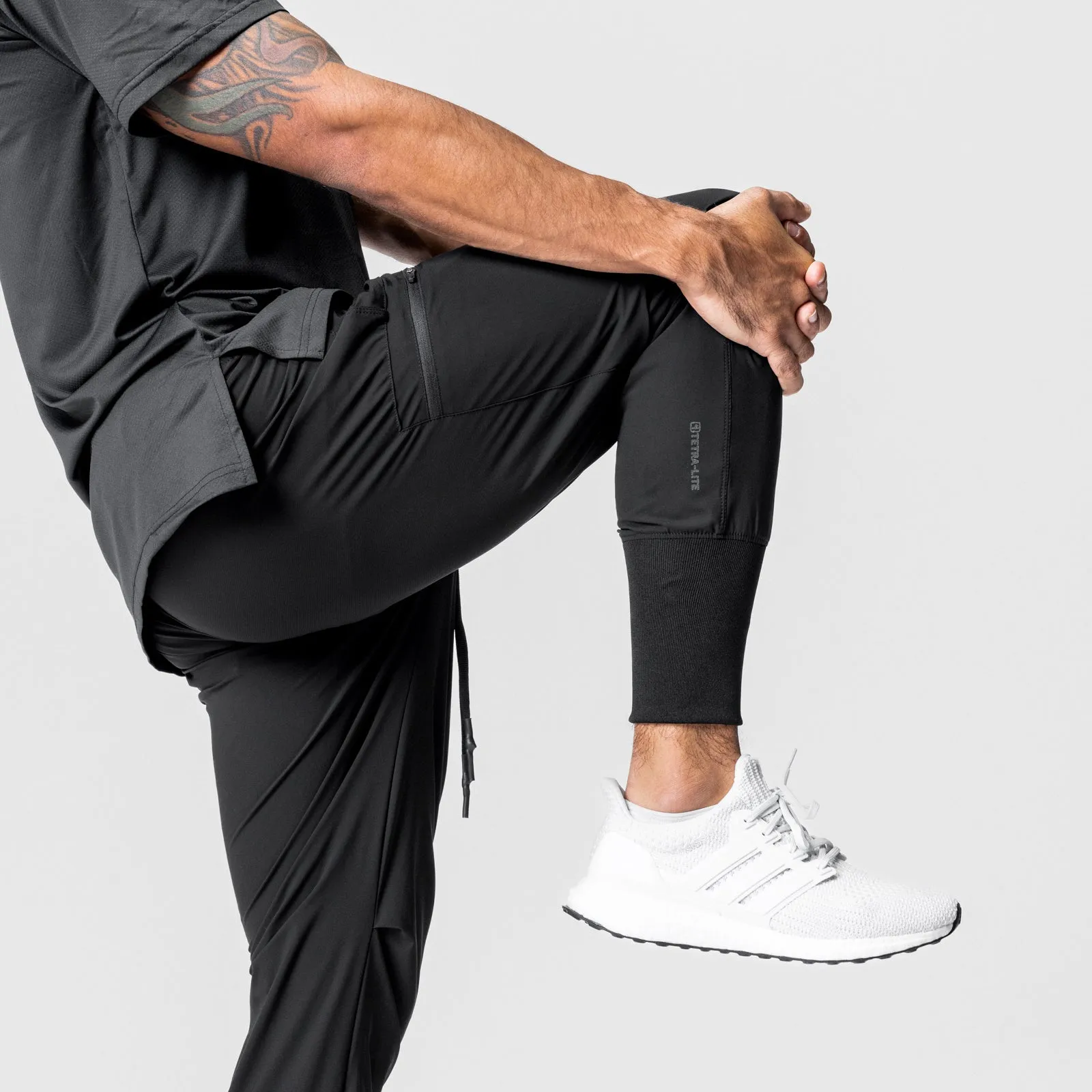 0827. Tetra-Lite® Inlay Pocket High Rib Jogger - Black