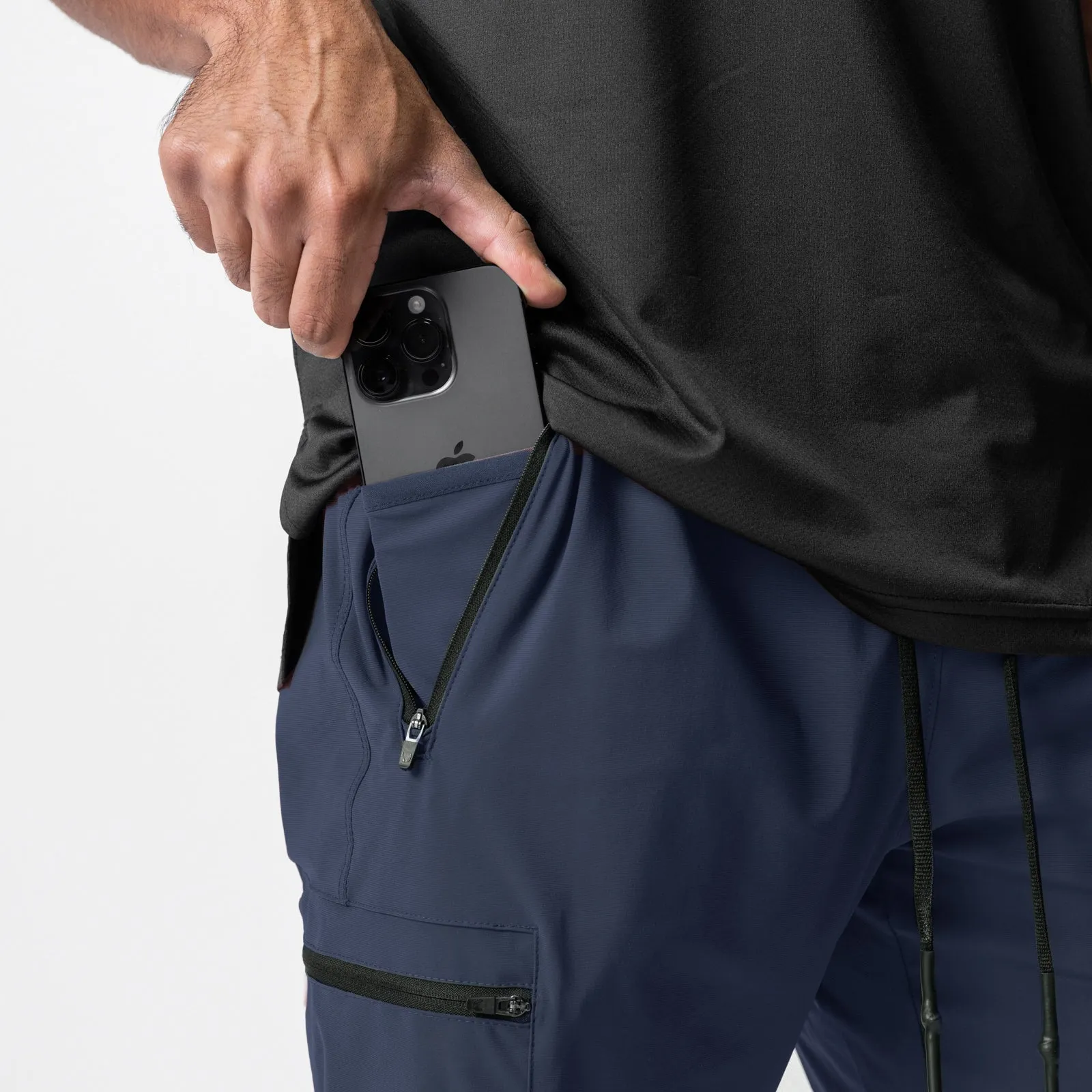 0827. Tetra-Lite® Inlay Pocket High Rib Jogger - Navy
