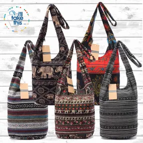 100% Designer Ladies cotton shoulder bag, show your individuality with these unique designs