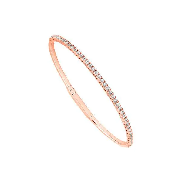 14K WHITE GOLD 1.00 CT. TW. CLASSIC PRONG ROUND CUT DIAMOND BRACELET
