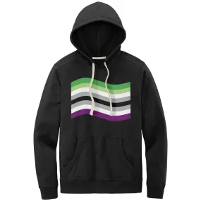 Aroace Pride Flag Relaxed Fit Re-Fleece Hoodie | Choose Your Flag