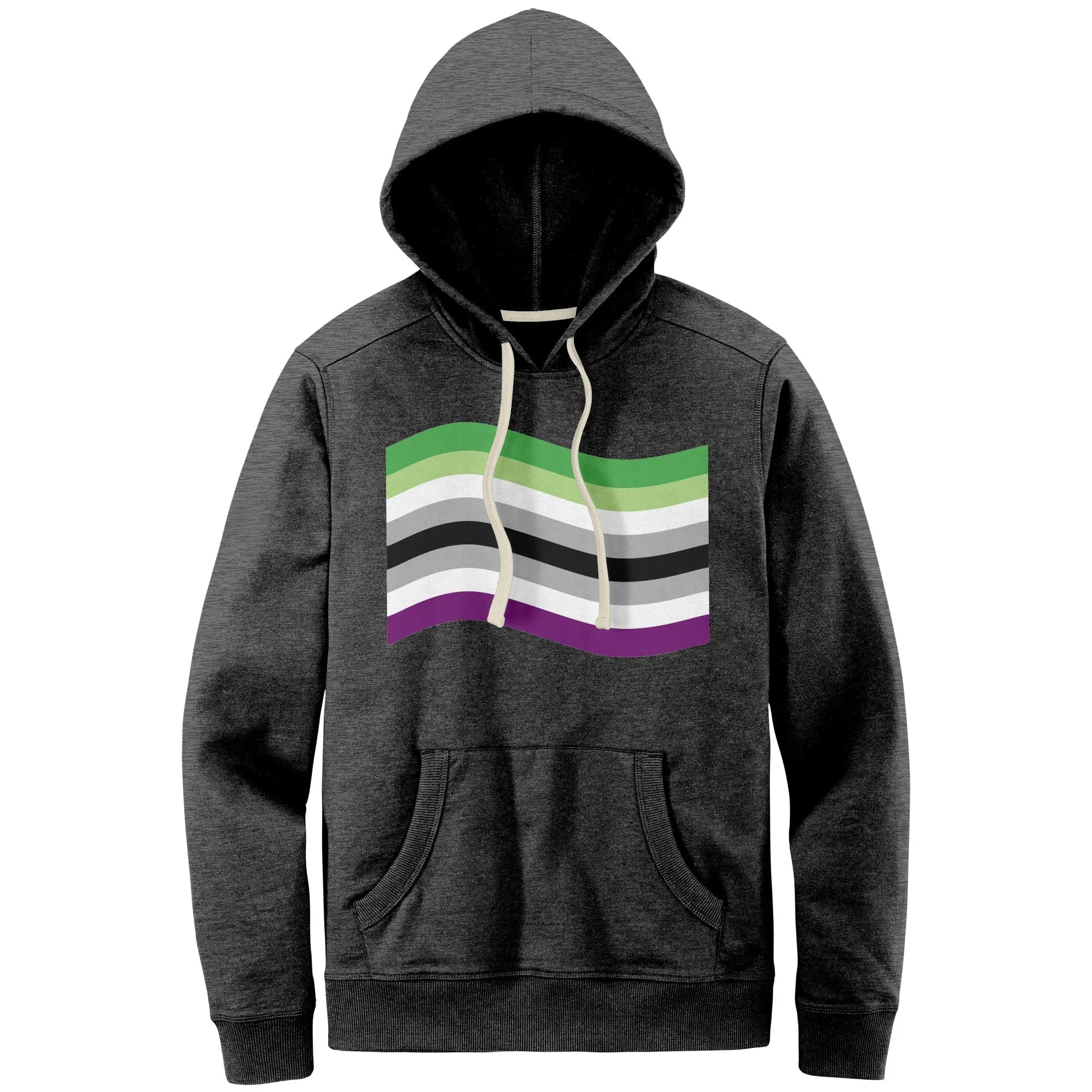Aroace Pride Flag Relaxed Fit Re-Fleece Hoodie | Choose Your Flag