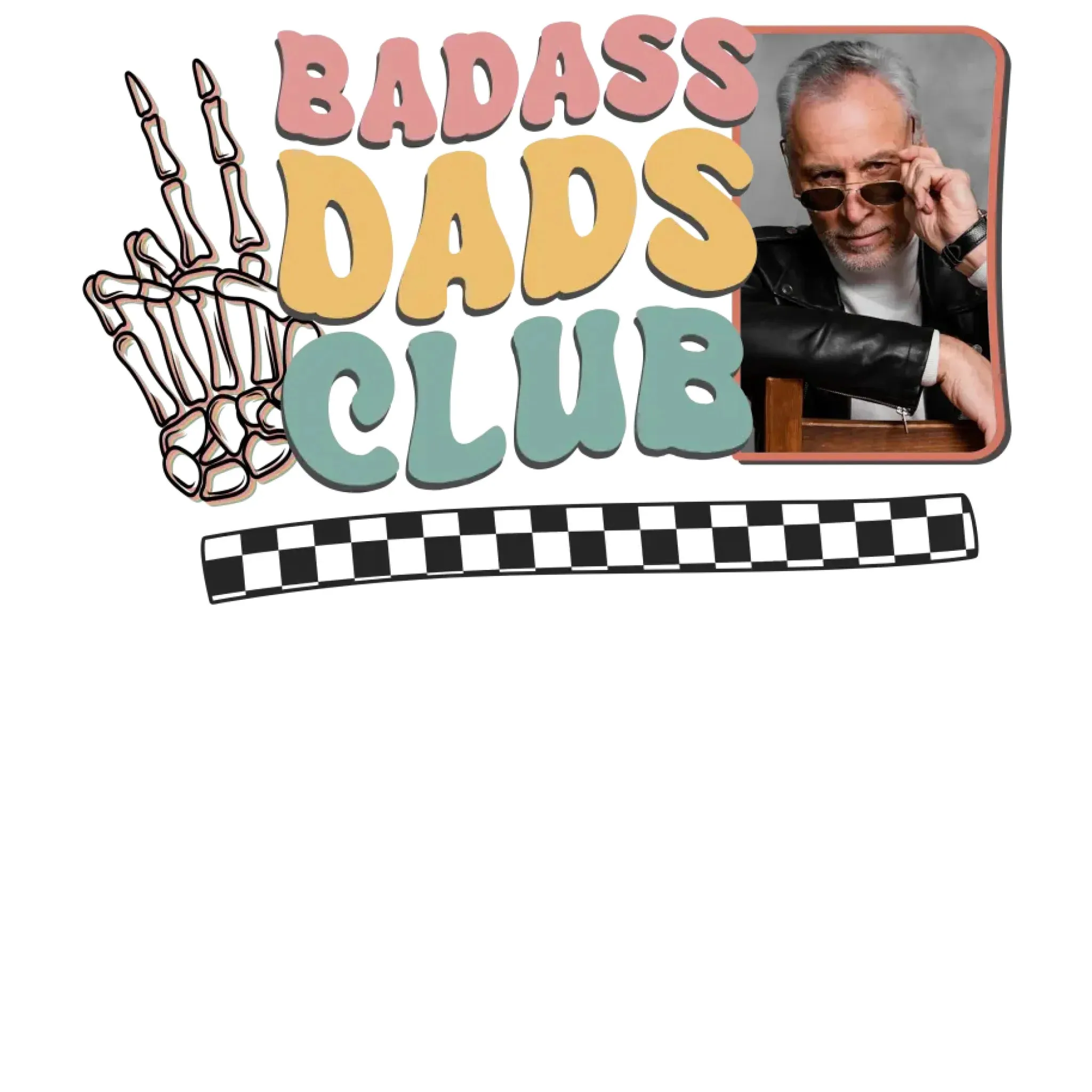 Badass Dads Club - Custom Photo - Personalized Gifts For Dad - Hoodie