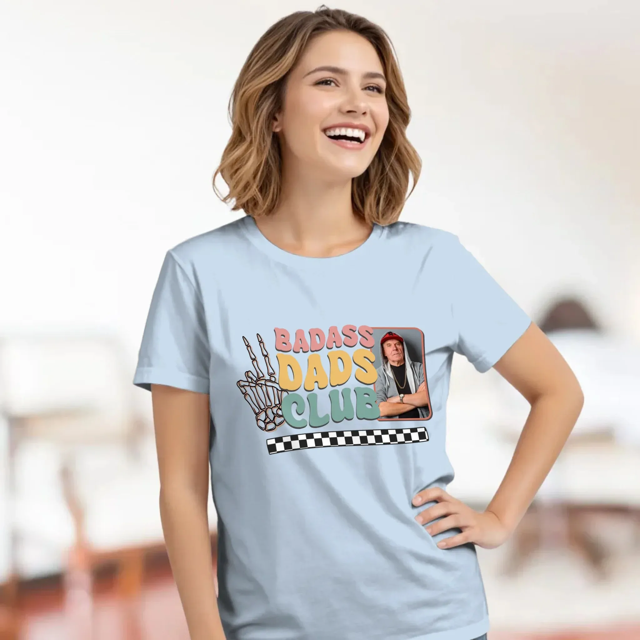 Badass Dads Club - Custom Photo - Personalized Gifts For Dad - Hoodie