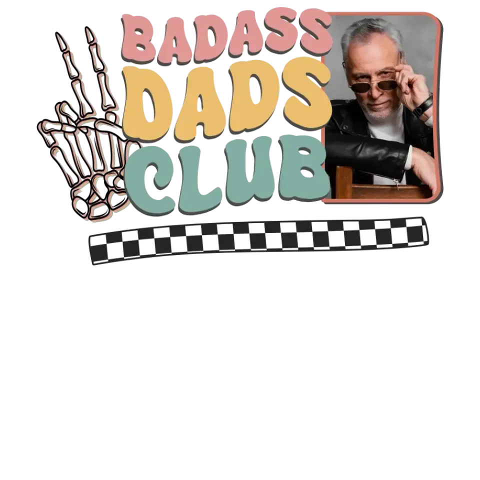 Badass Dads Club - Custom Photo - Personalized Gifts For Dad - Hoodie