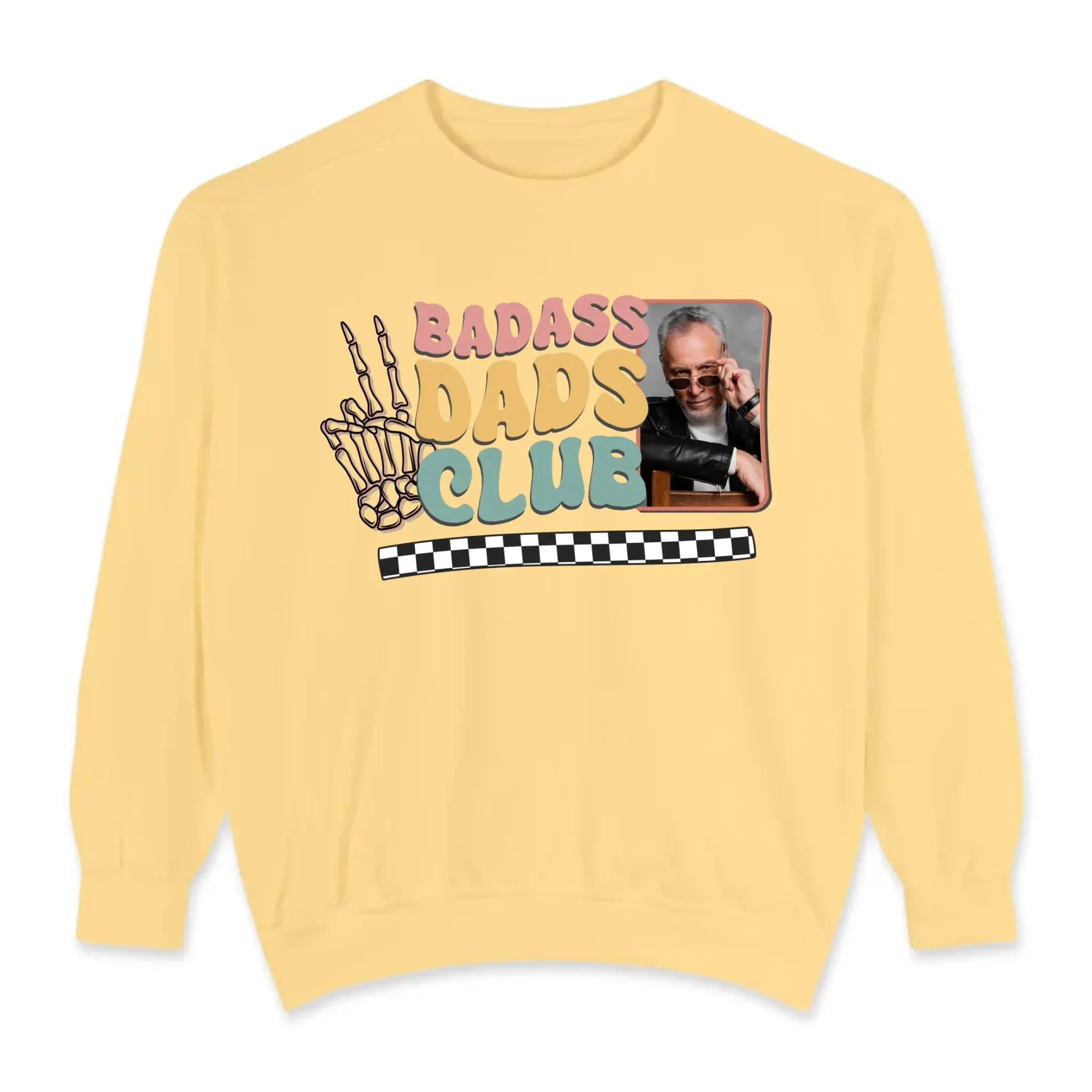 Badass Dads Club - Custom Photo - Personalized Gifts For Dad - Hoodie