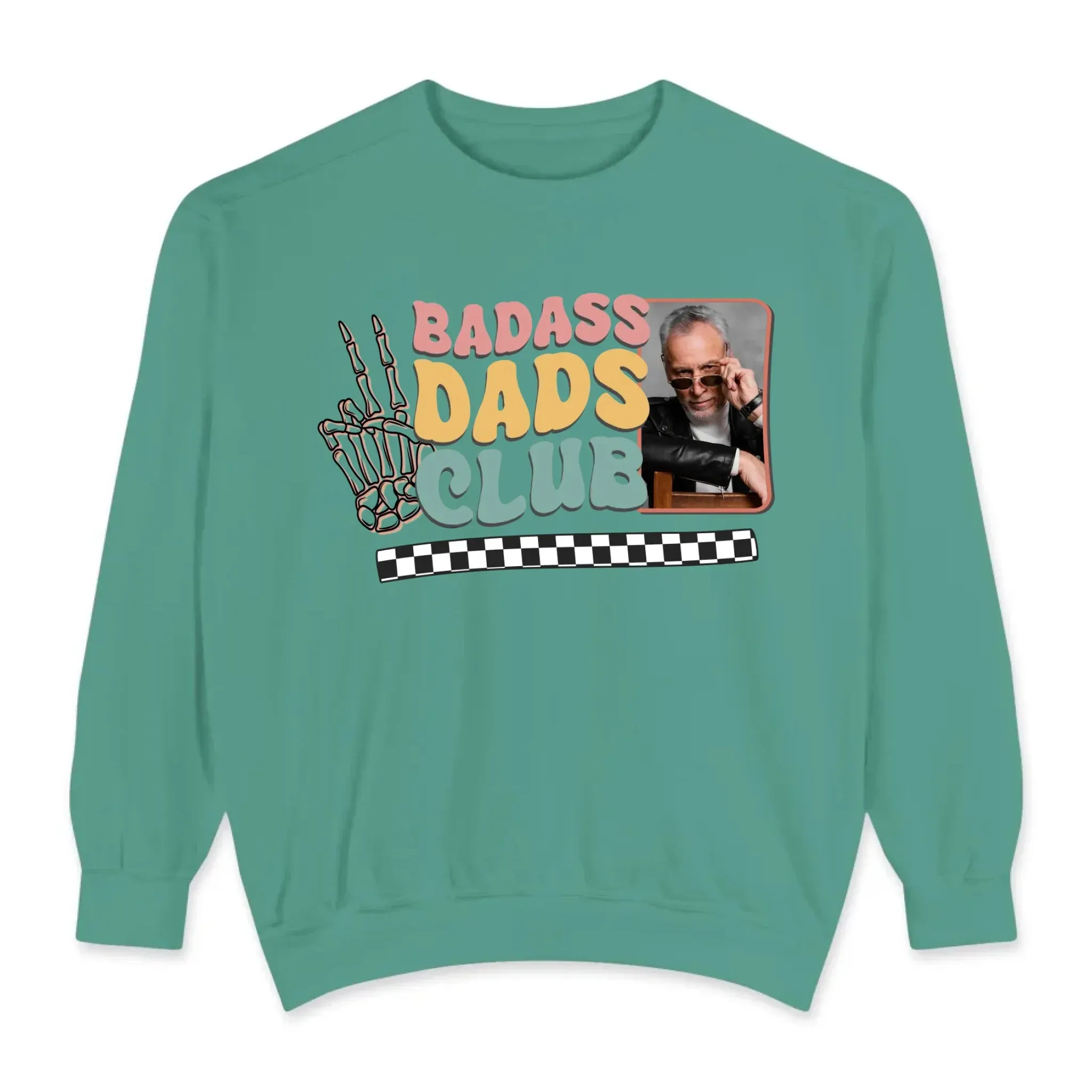 Badass Dads Club - Custom Photo - Personalized Gifts For Dad - Hoodie
