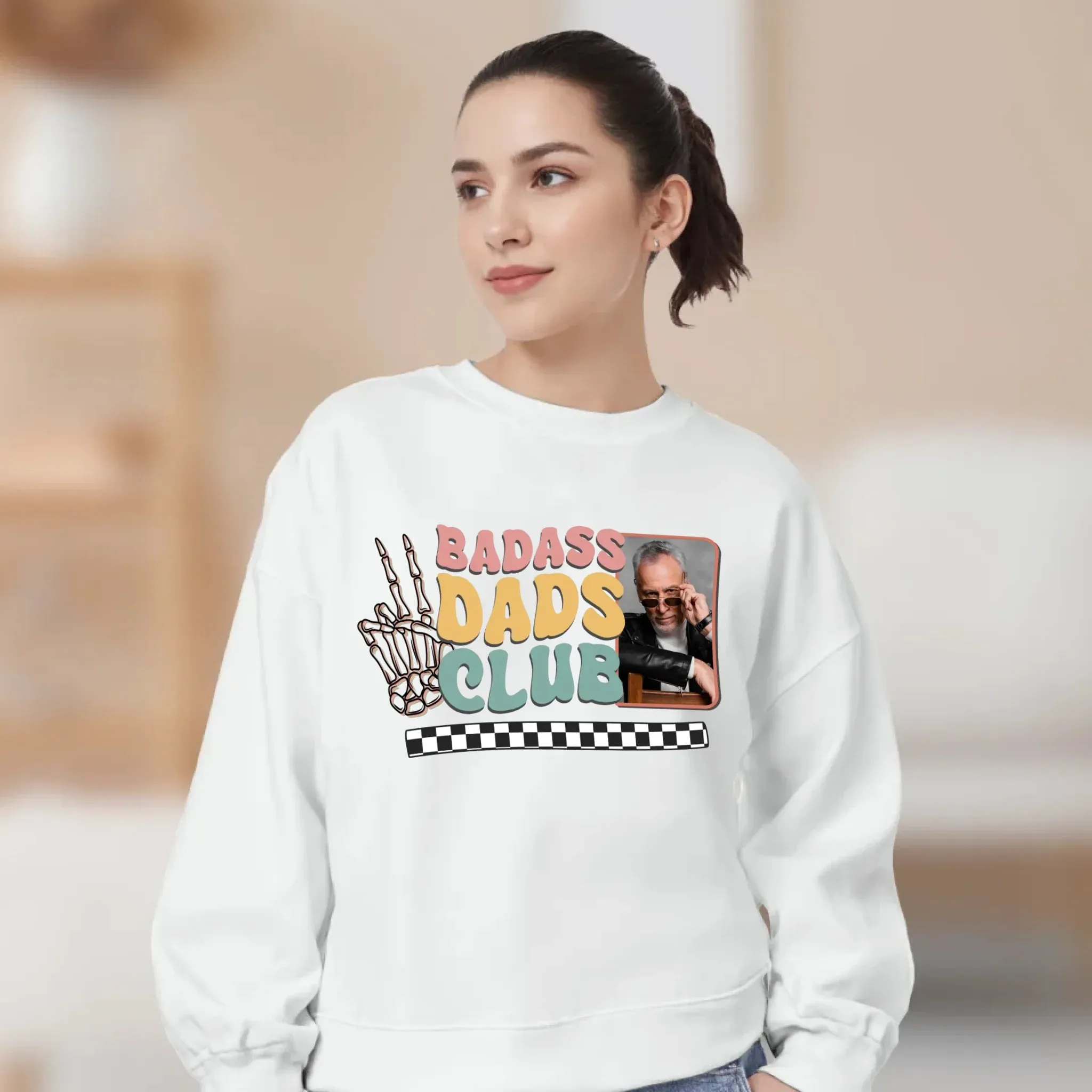 Badass Dads Club - Custom Photo - Personalized Gifts For Dad - Hoodie