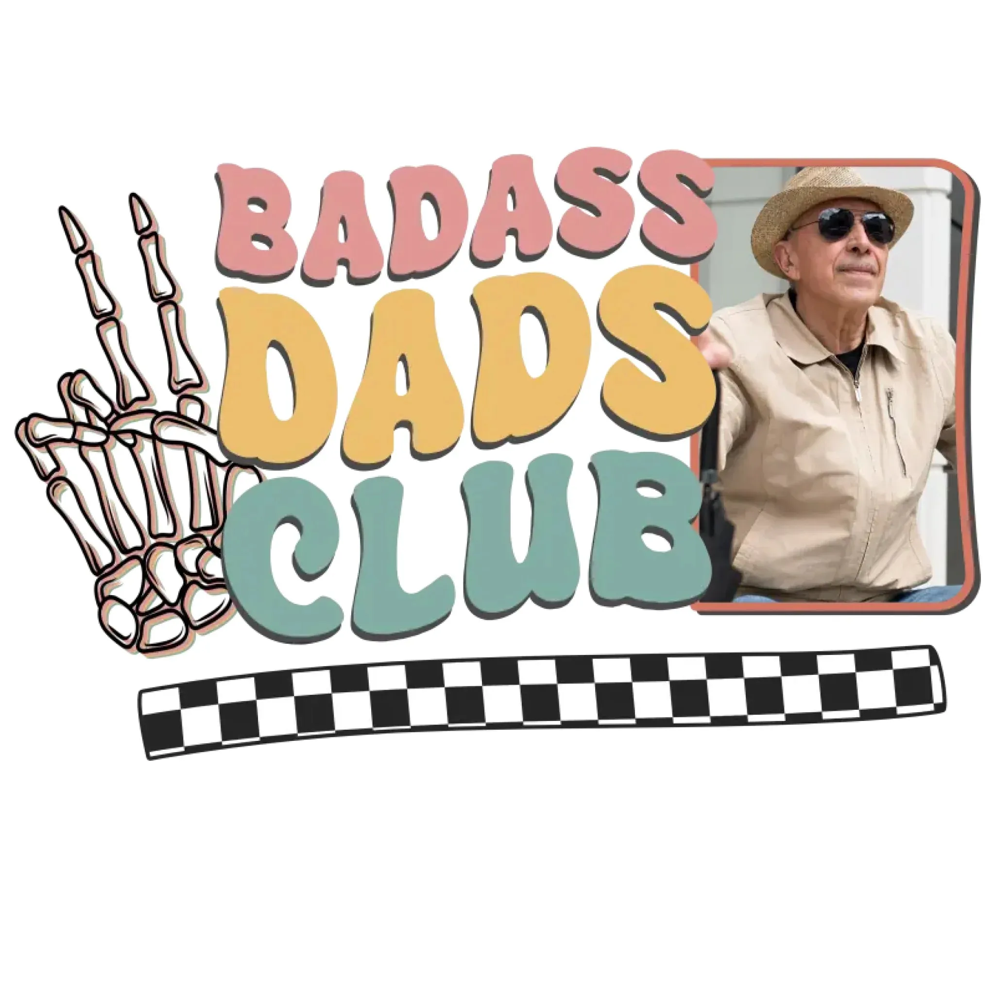Badass Dads Club - Custom Photo - Personalized Gifts For Dad - Hoodie