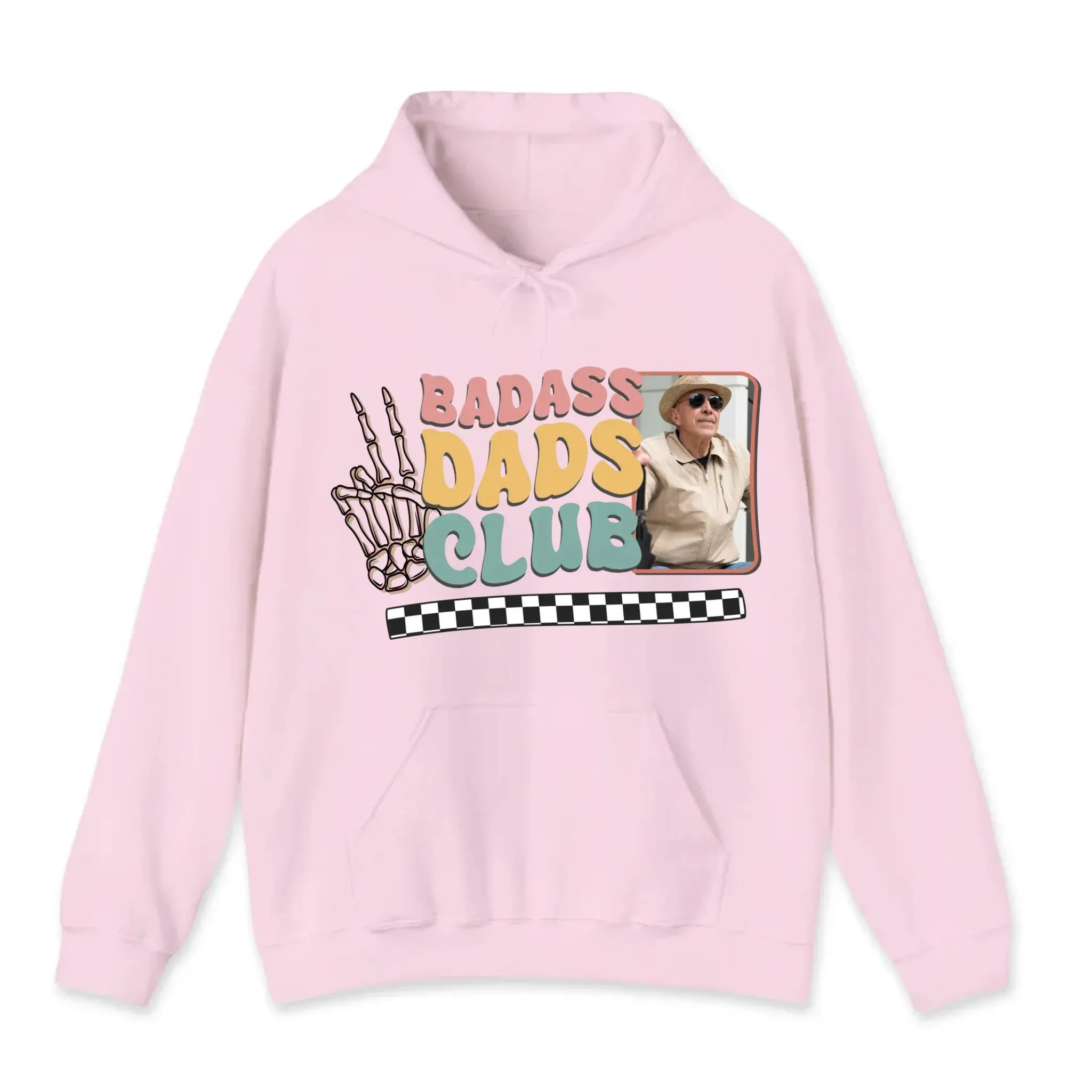 Badass Dads Club - Custom Photo - Personalized Gifts For Dad - Hoodie