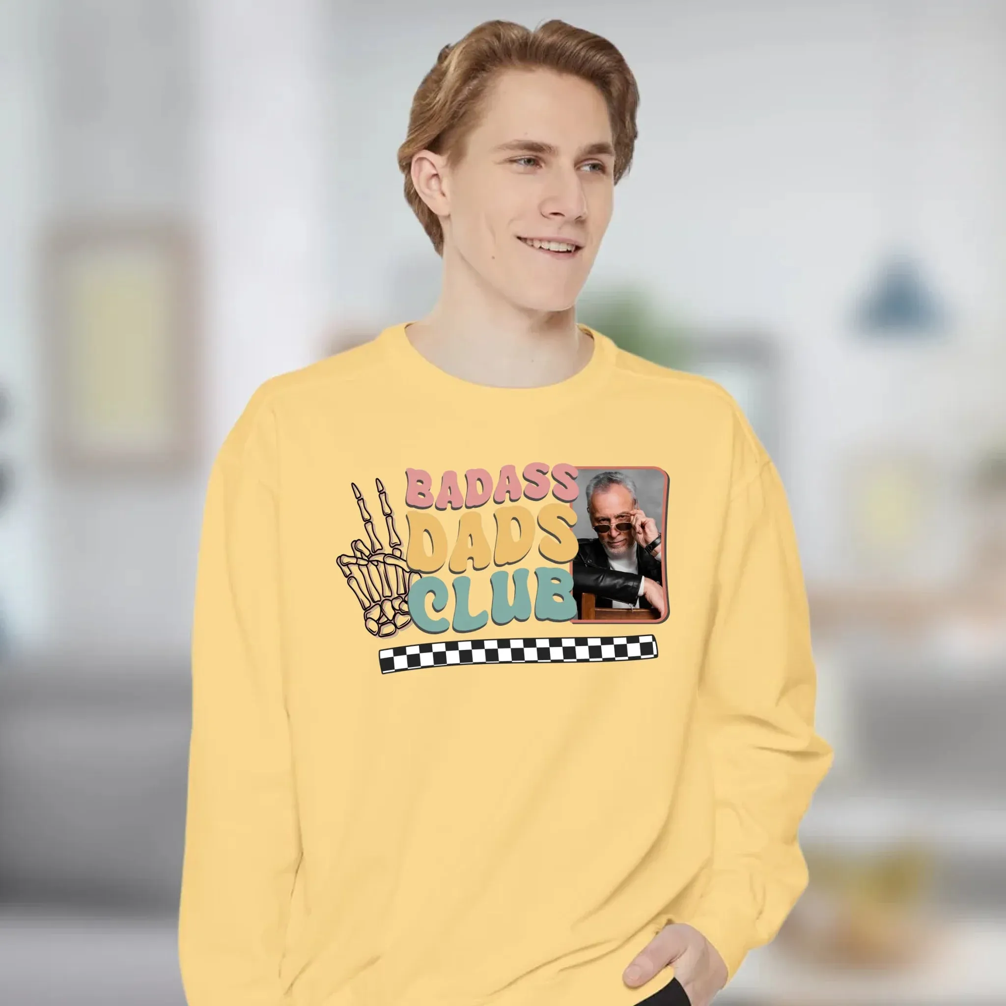 Badass Dads Club - Custom Photo - Personalized Gifts For Dad - Hoodie