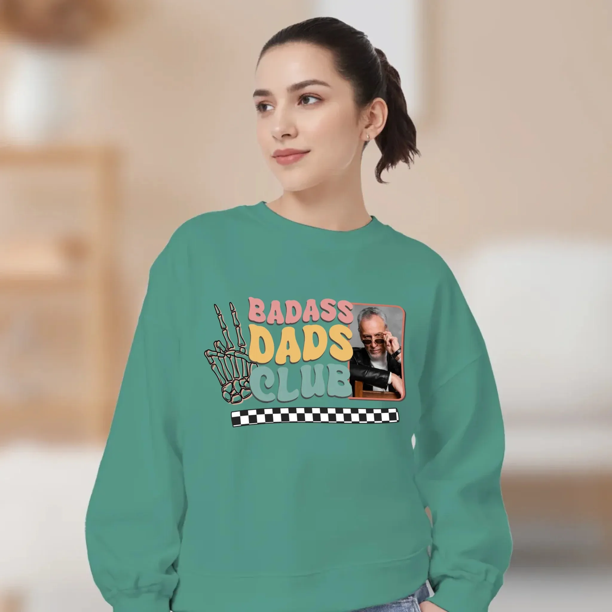 Badass Dads Club - Custom Photo - Personalized Gifts For Dad - Hoodie