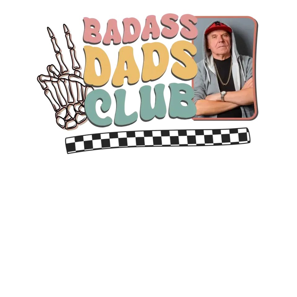 Badass Dads Club - Custom Photo - Personalized Gifts For Dad - Hoodie
