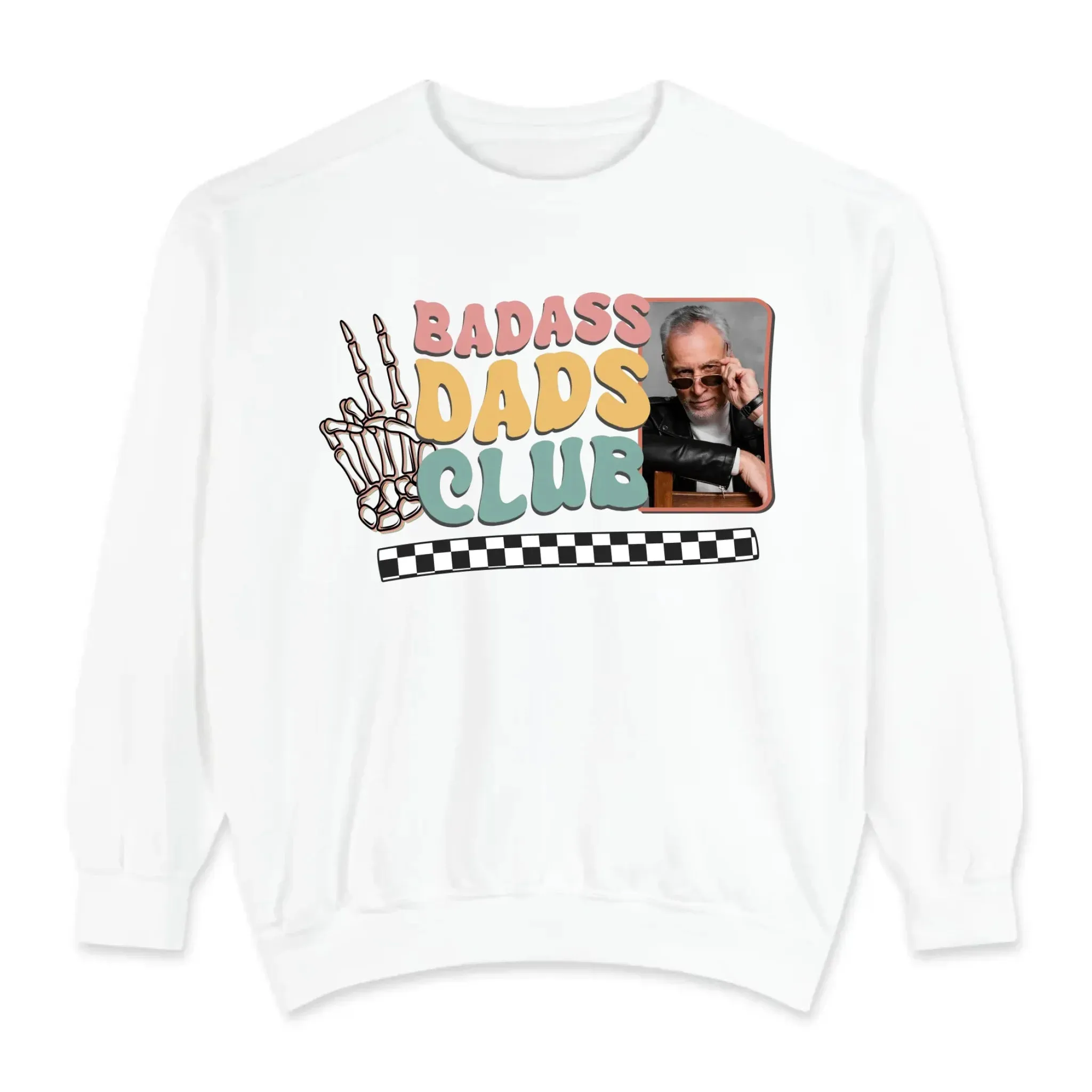 Badass Dads Club - Custom Photo - Personalized Gifts For Dad - Hoodie