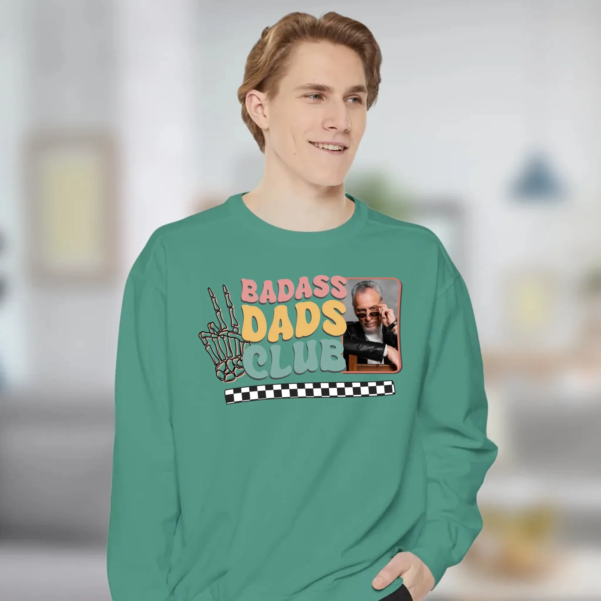 Badass Dads Club - Custom Photo - Personalized Gifts For Dad - Hoodie