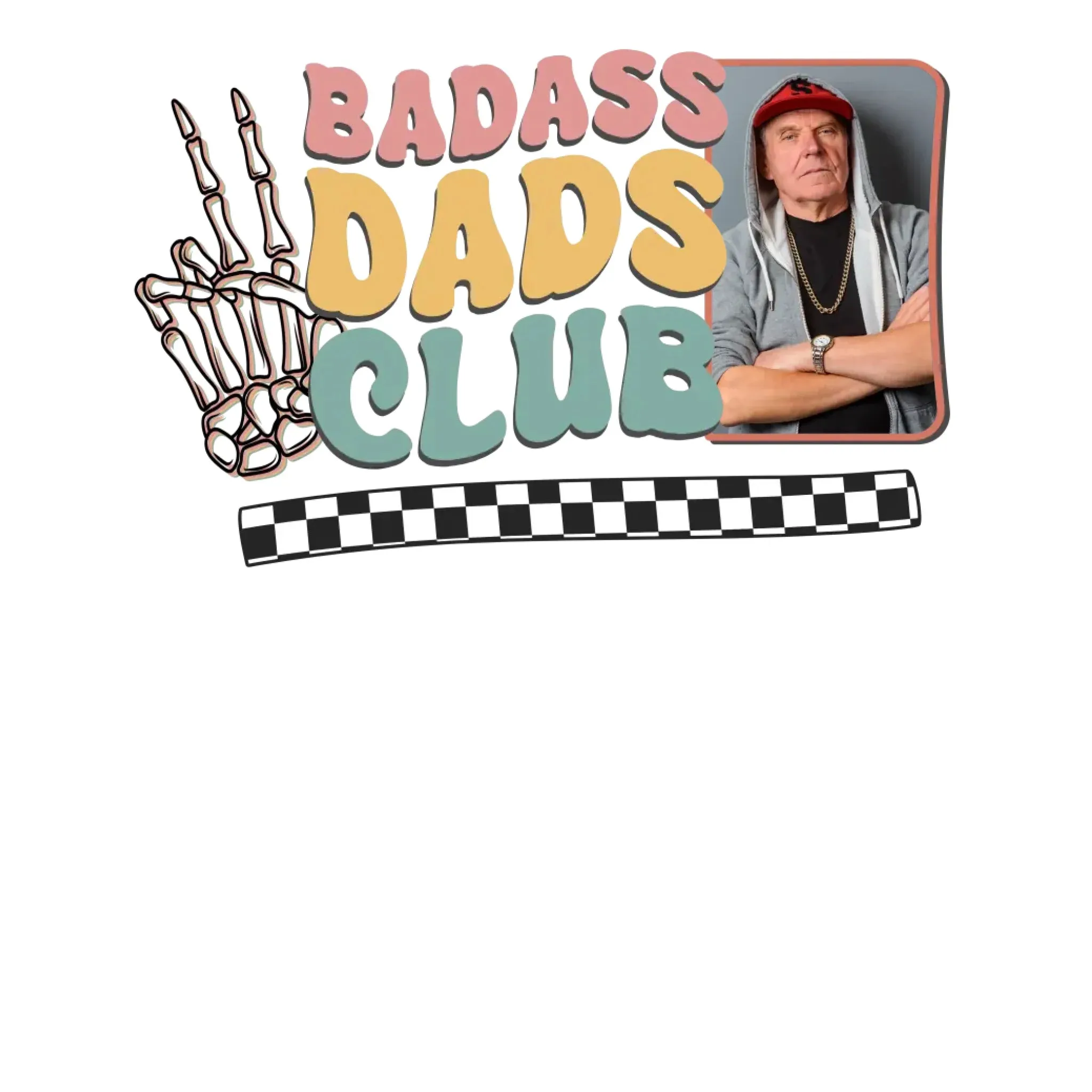 Badass Dads Club - Custom Photo - Personalized Gifts For Dad - Hoodie