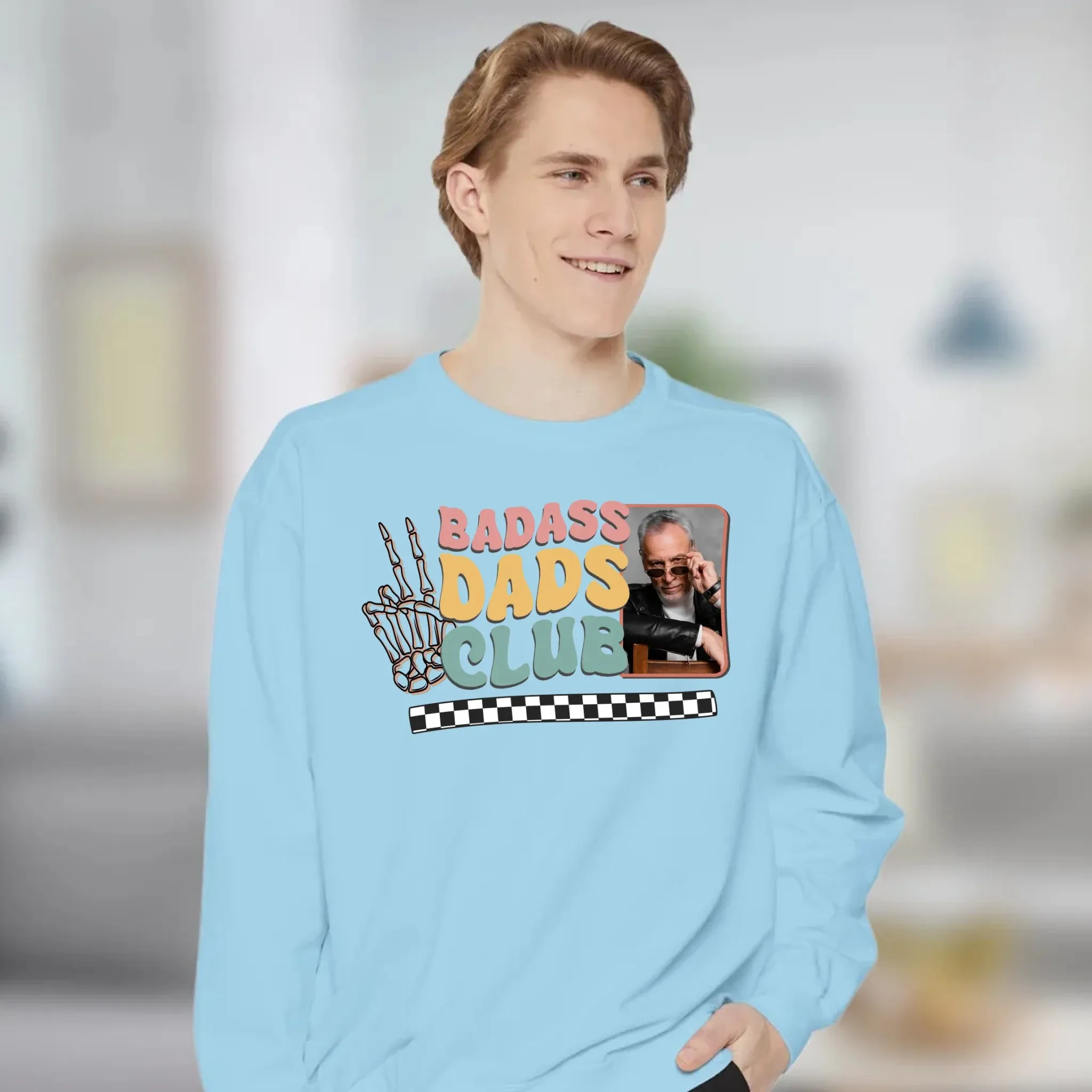 Badass Dads Club - Custom Photo - Personalized Gifts For Dad - Hoodie