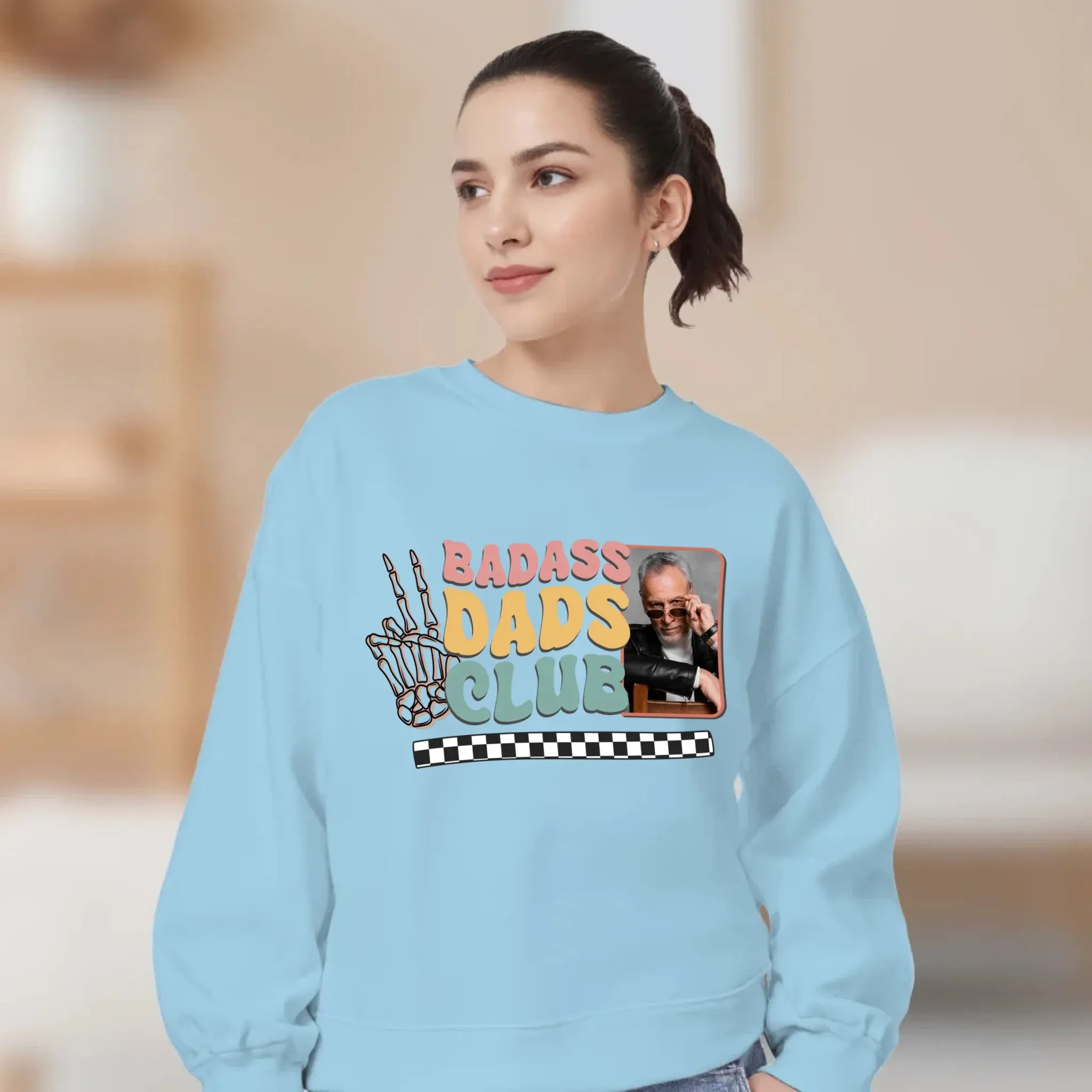 Badass Dads Club - Custom Photo - Personalized Gifts For Dad - Hoodie