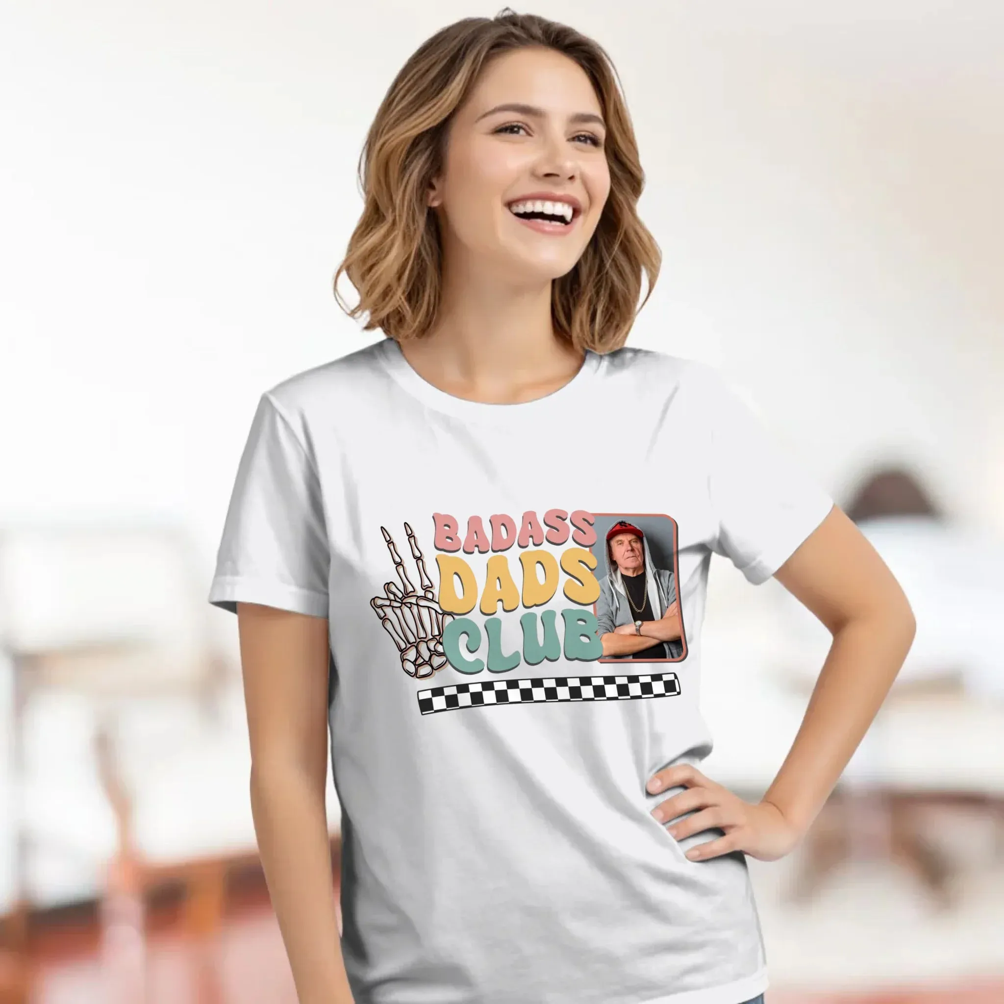 Badass Dads Club - Custom Photo - Personalized Gifts For Dad - Hoodie
