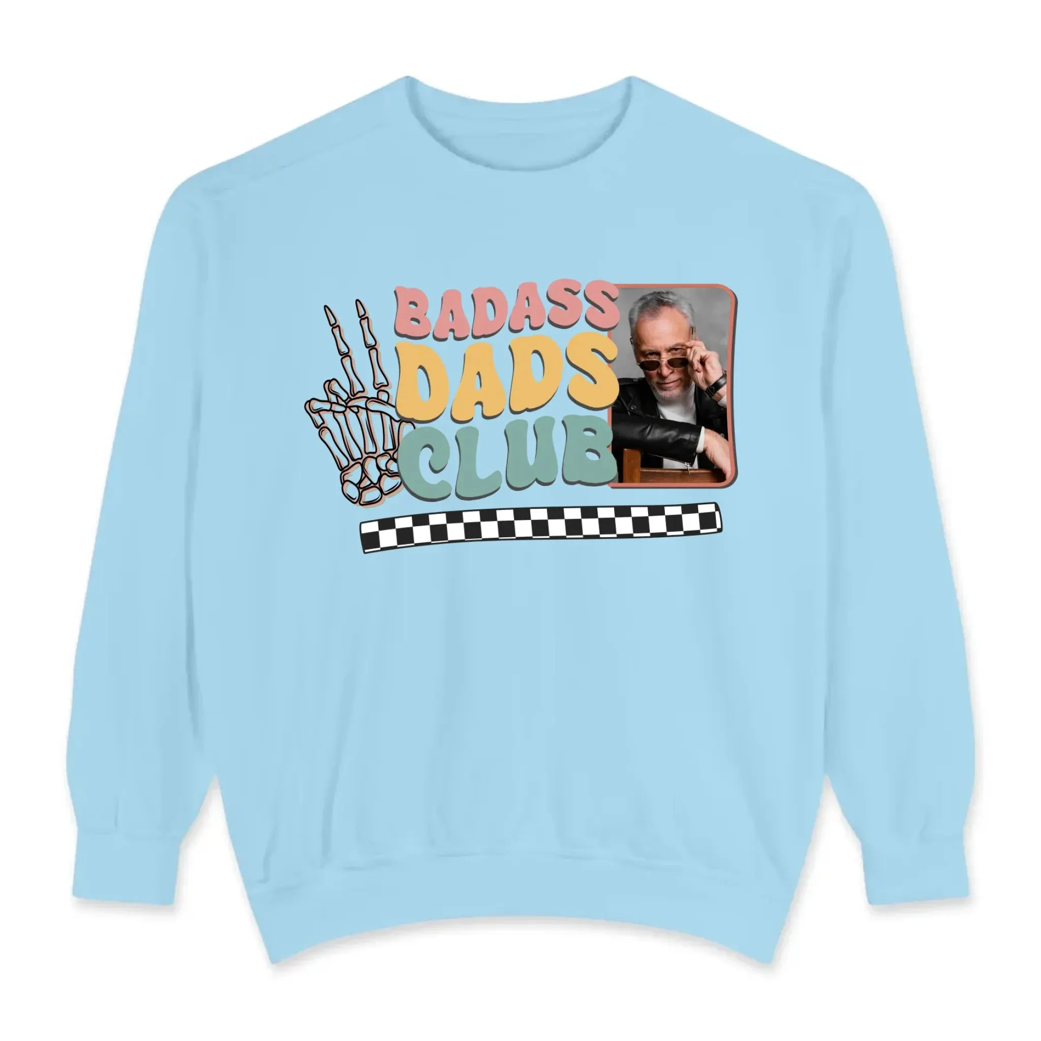 Badass Dads Club - Custom Photo - Personalized Gifts For Dad - Hoodie
