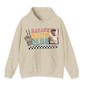 Badass Dads Club - Custom Photo - Personalized Gifts For Dad - Hoodie