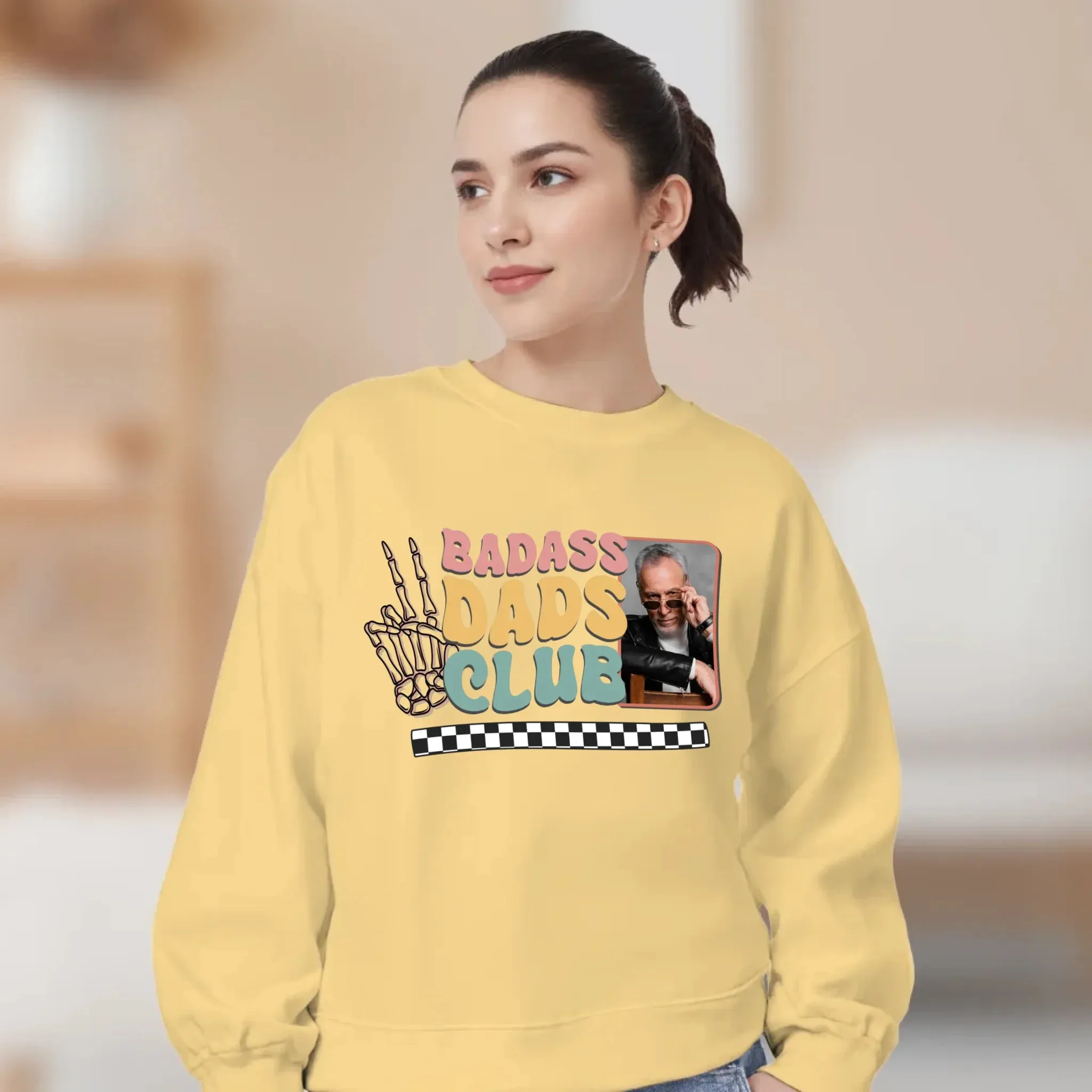 Badass Dads Club - Custom Photo - Personalized Gifts For Dad - Hoodie