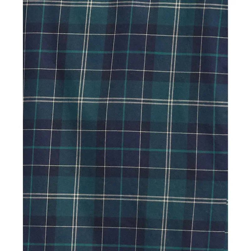 Barbour Wetheram Tailored Tartan Mens Shirt  - Green Loch