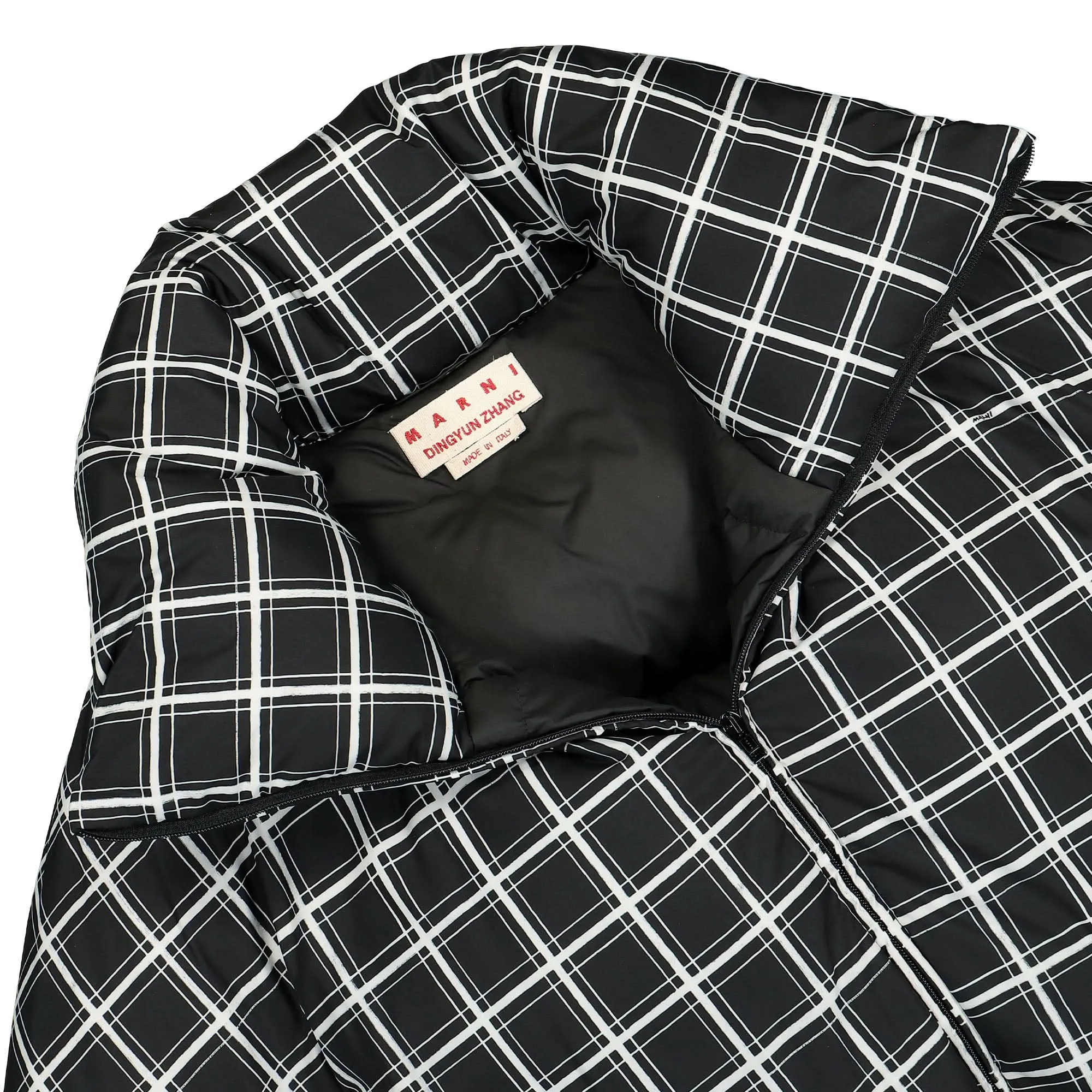 Big Check Nylon Padded Jacket