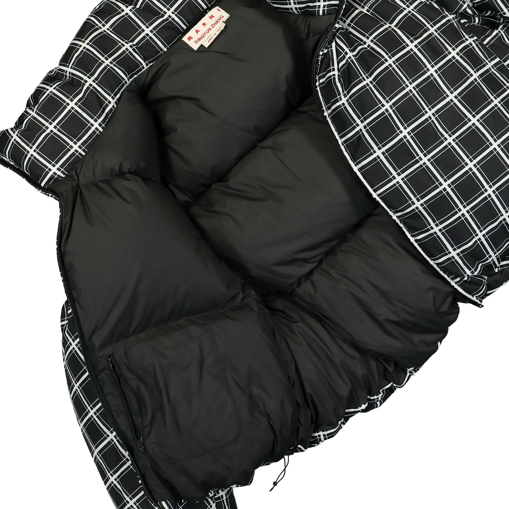 Big Check Nylon Padded Jacket