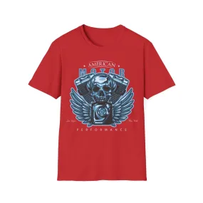Biker T Shirt  Ring Spun Cotton American Motor