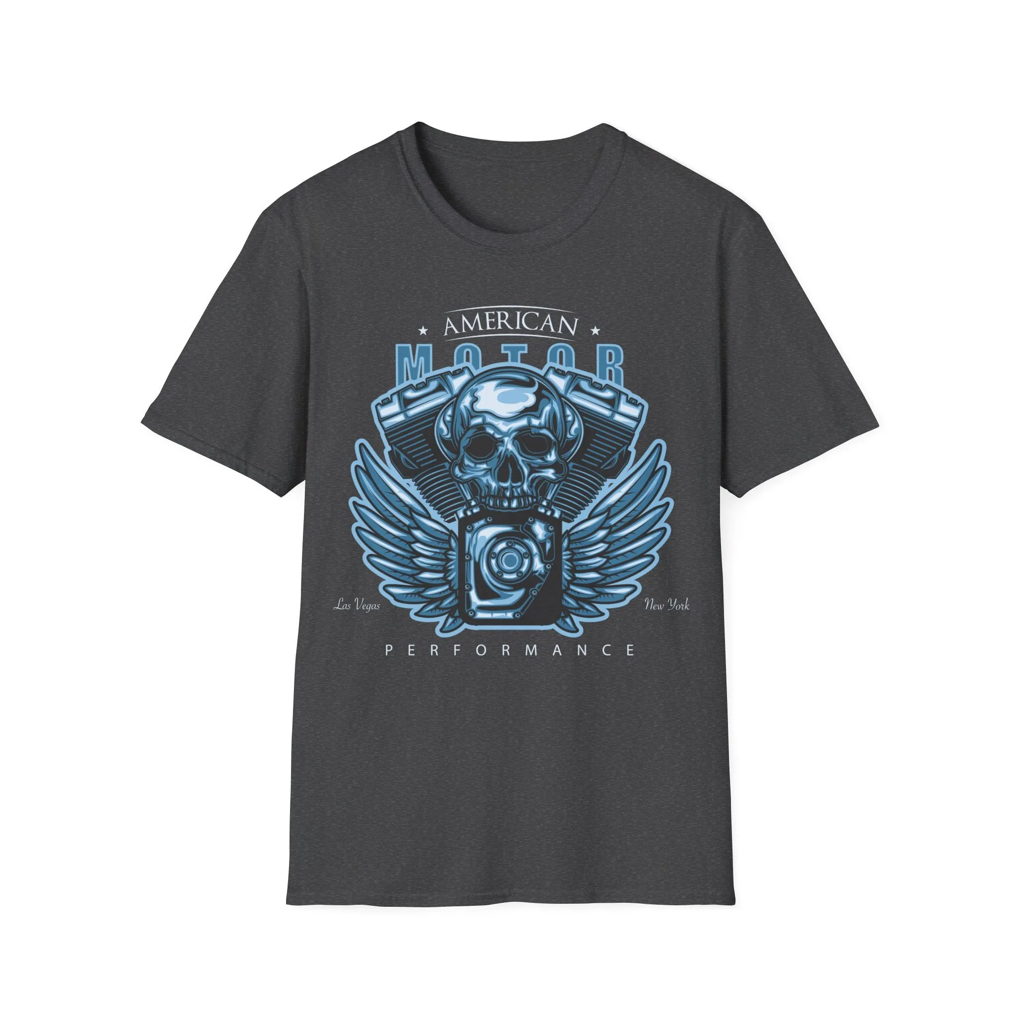 Biker T Shirt  Ring Spun Cotton American Motor