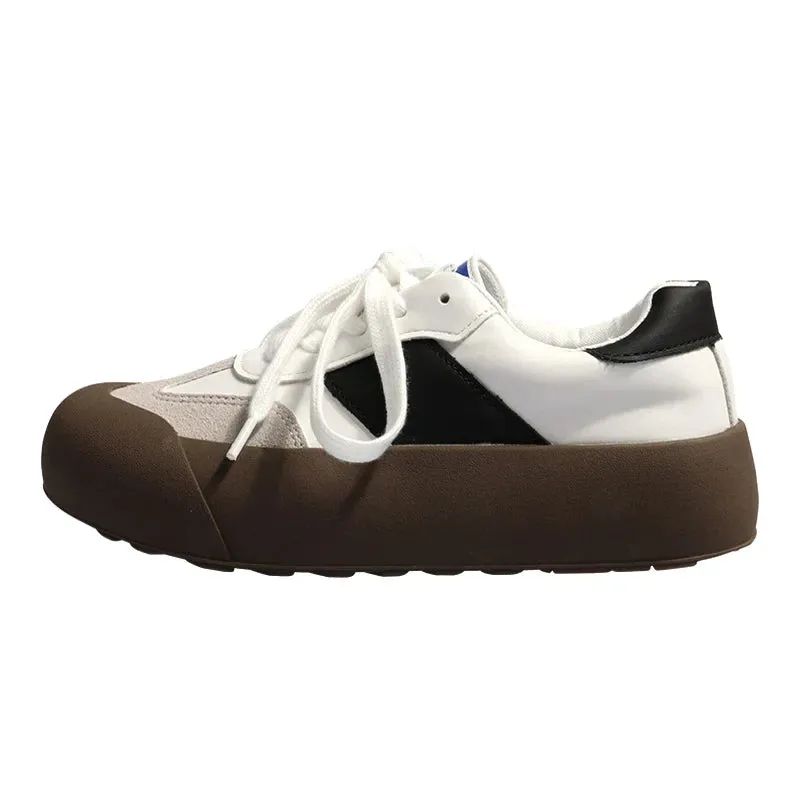 binfenxie New Ladies Canvas Sneakers Women Fashion  Spring Autumn Platform Casual Woman Flats Shoes Lace Up Sneakers Ladies Trainers