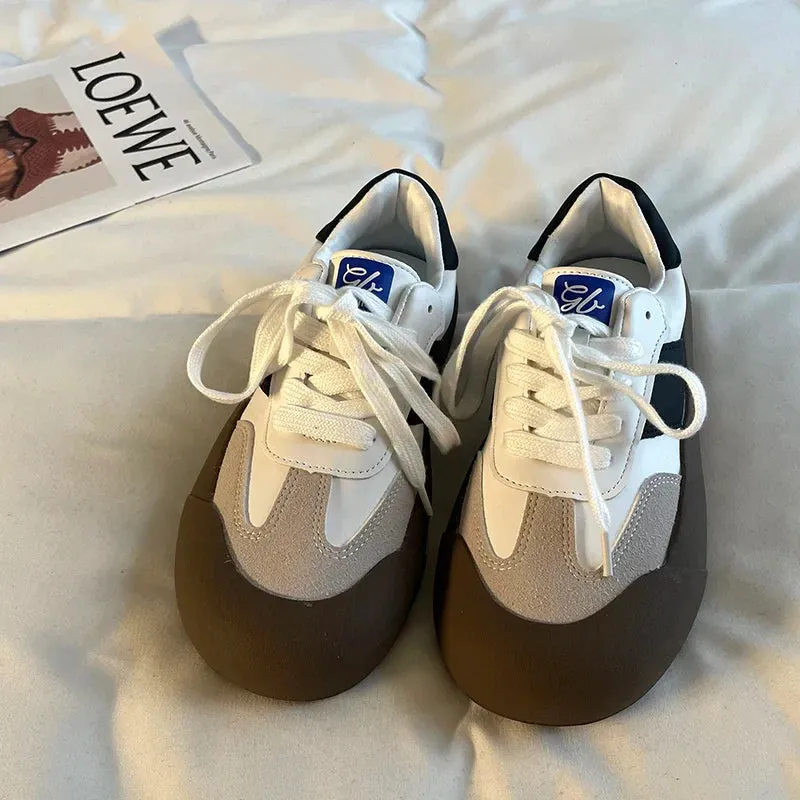 binfenxie New Ladies Canvas Sneakers Women Fashion  Spring Autumn Platform Casual Woman Flats Shoes Lace Up Sneakers Ladies Trainers