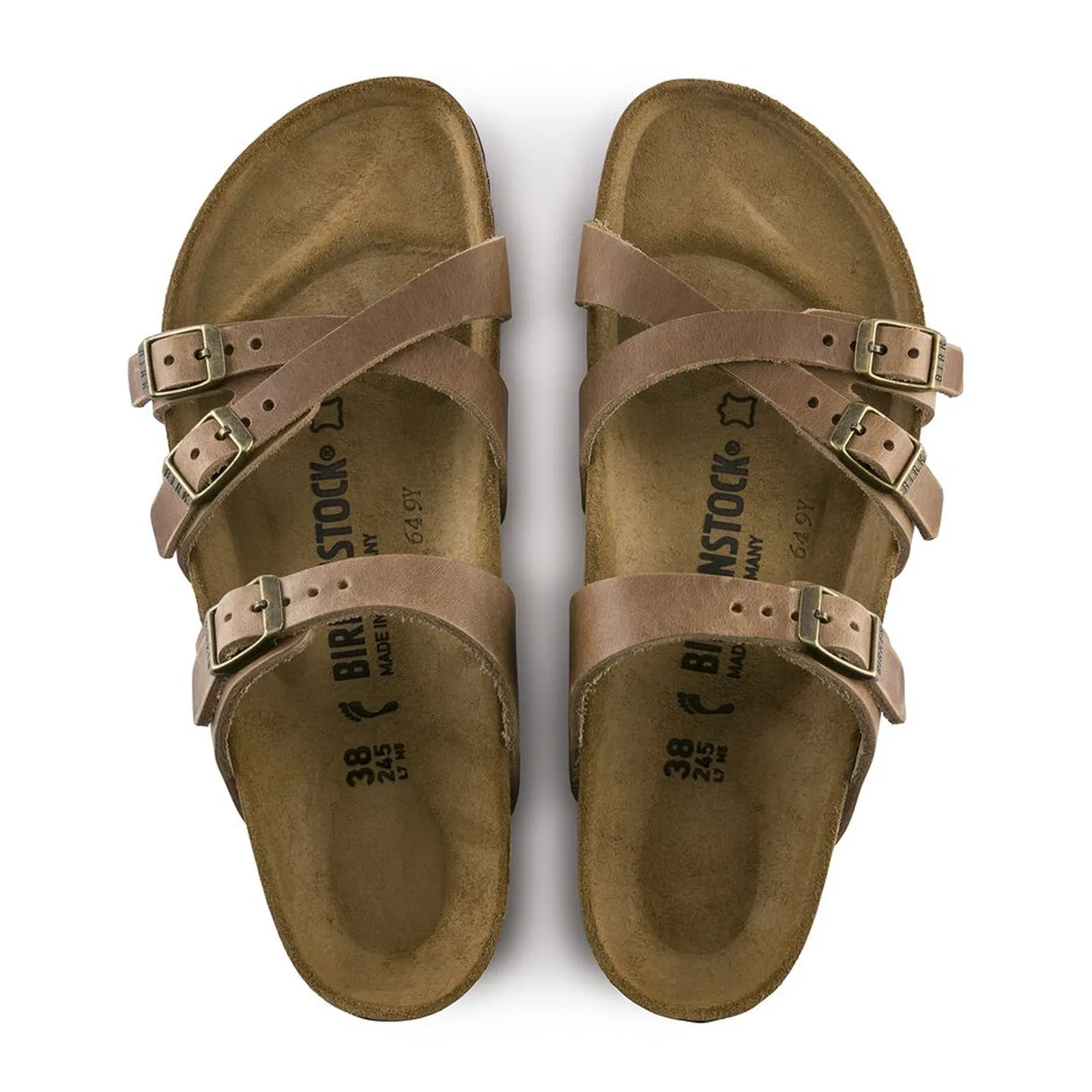 Birkenstock Franca Narrow Slide Sandal (Women) - Tobacco Oiled Leather