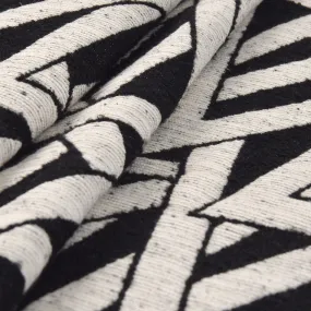 Black & Ivory Geometric Jacquard 3307