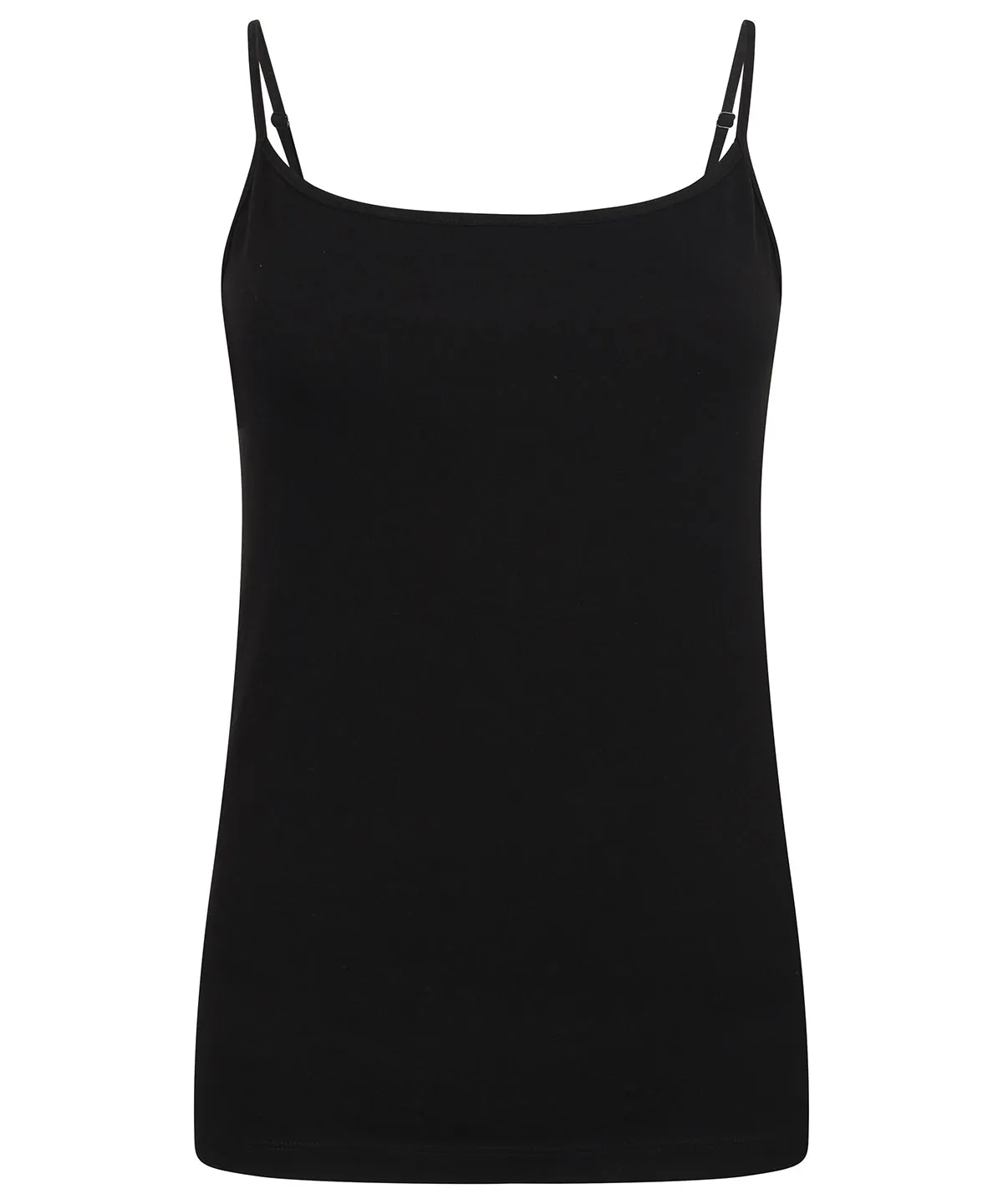 Black - Women's feel-good stretch spaghetti vest