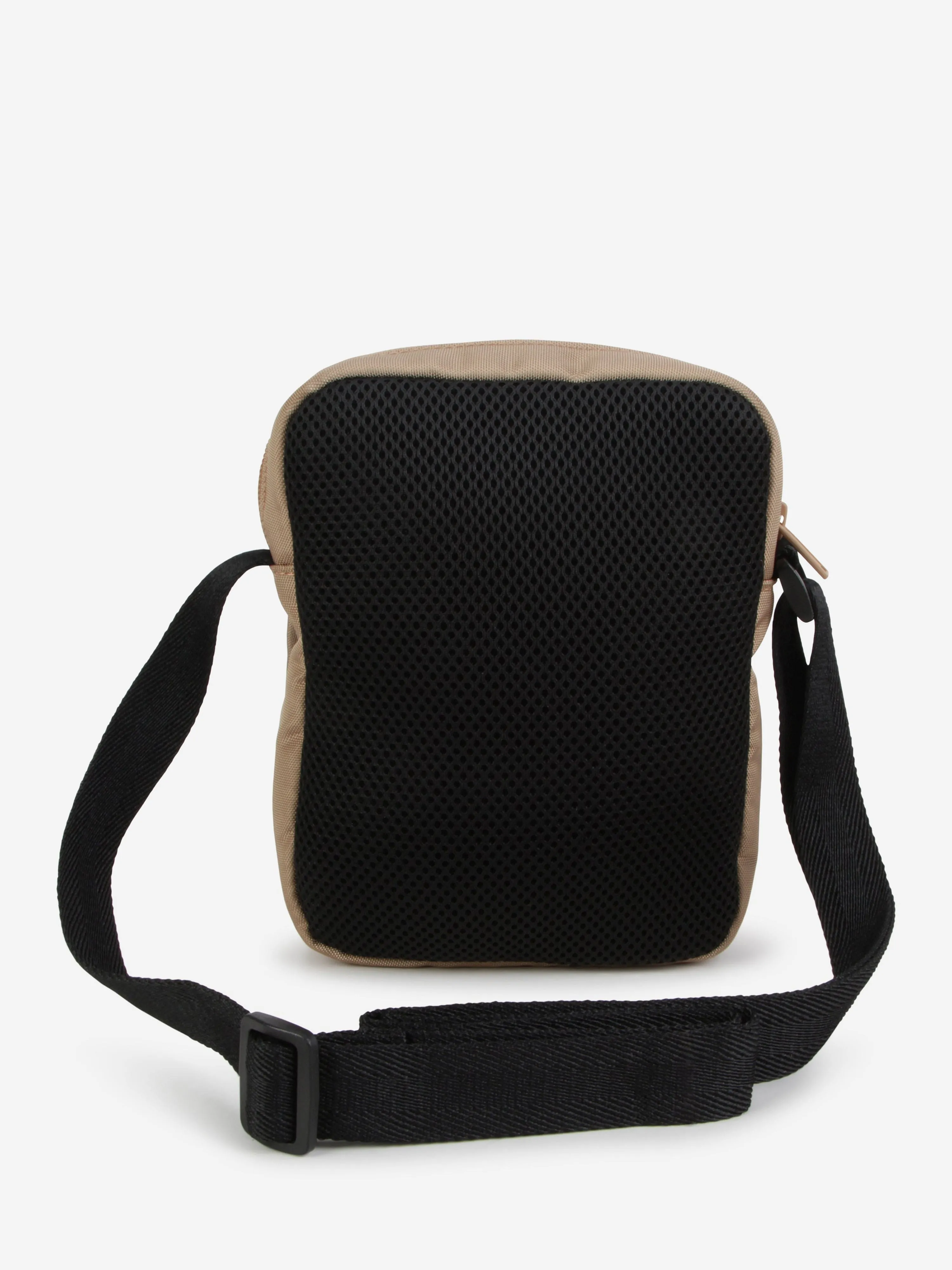 BOSS Boys Logo Messenger Bag in Beige (20cm)