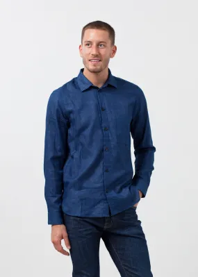 Casual Indigo Shirt - Fashionable Choice