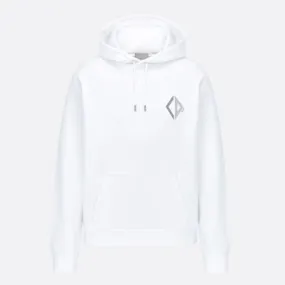 CD DIAMOND WHITE HOODED SWEATSHIRT