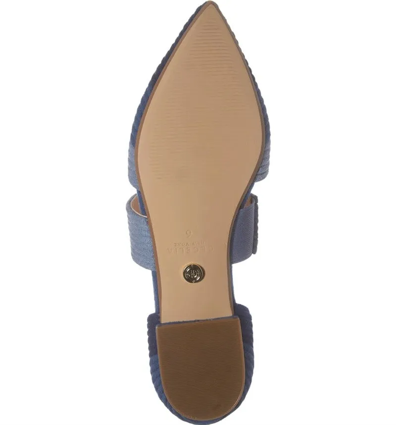 Cecelia New York Mysti Blue Moon Casual Slip On Pointes Toe Strap Womens Sandals