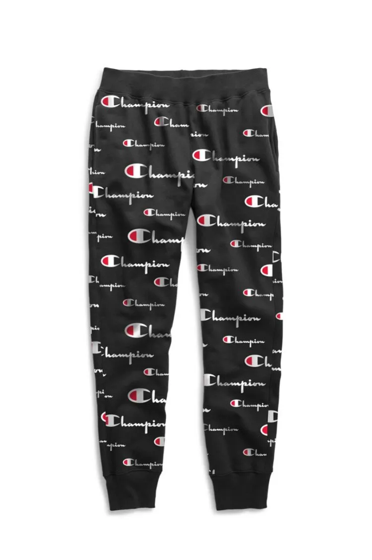 Champion Reverse Weave Joggers, All Over Logo