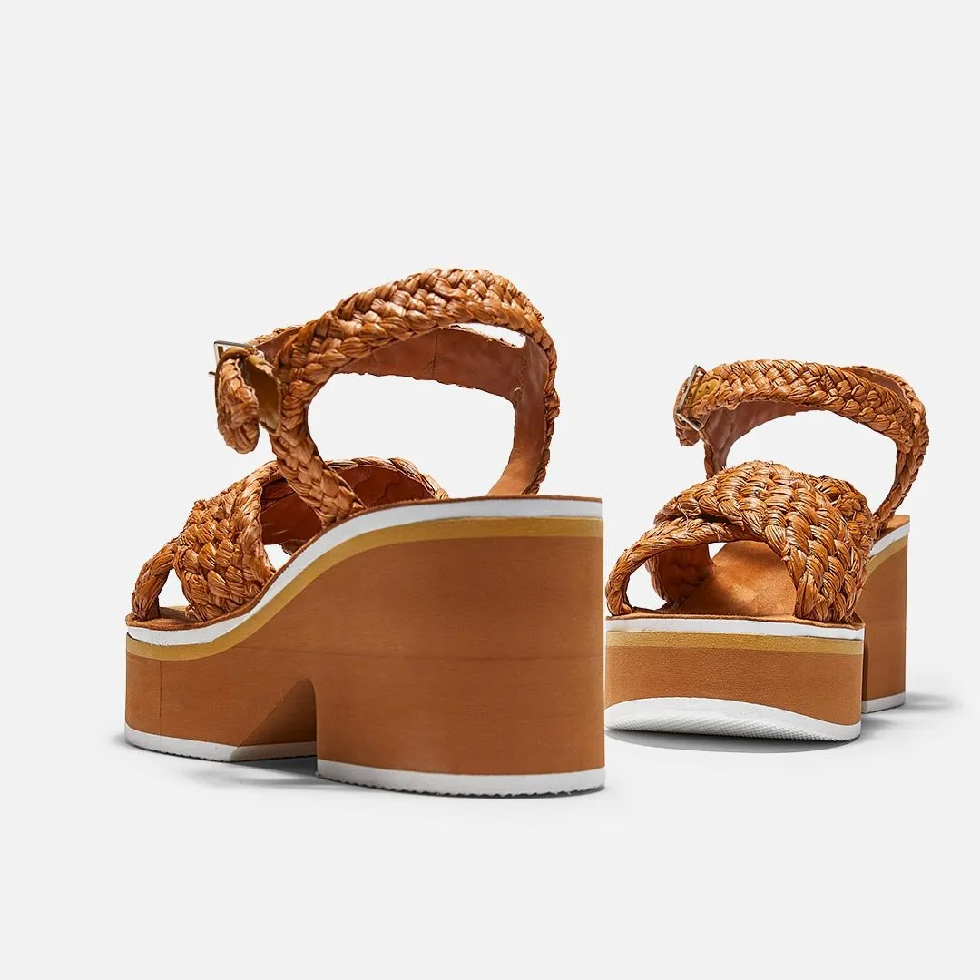 CHRISSY, raffia yellow || OUTLET