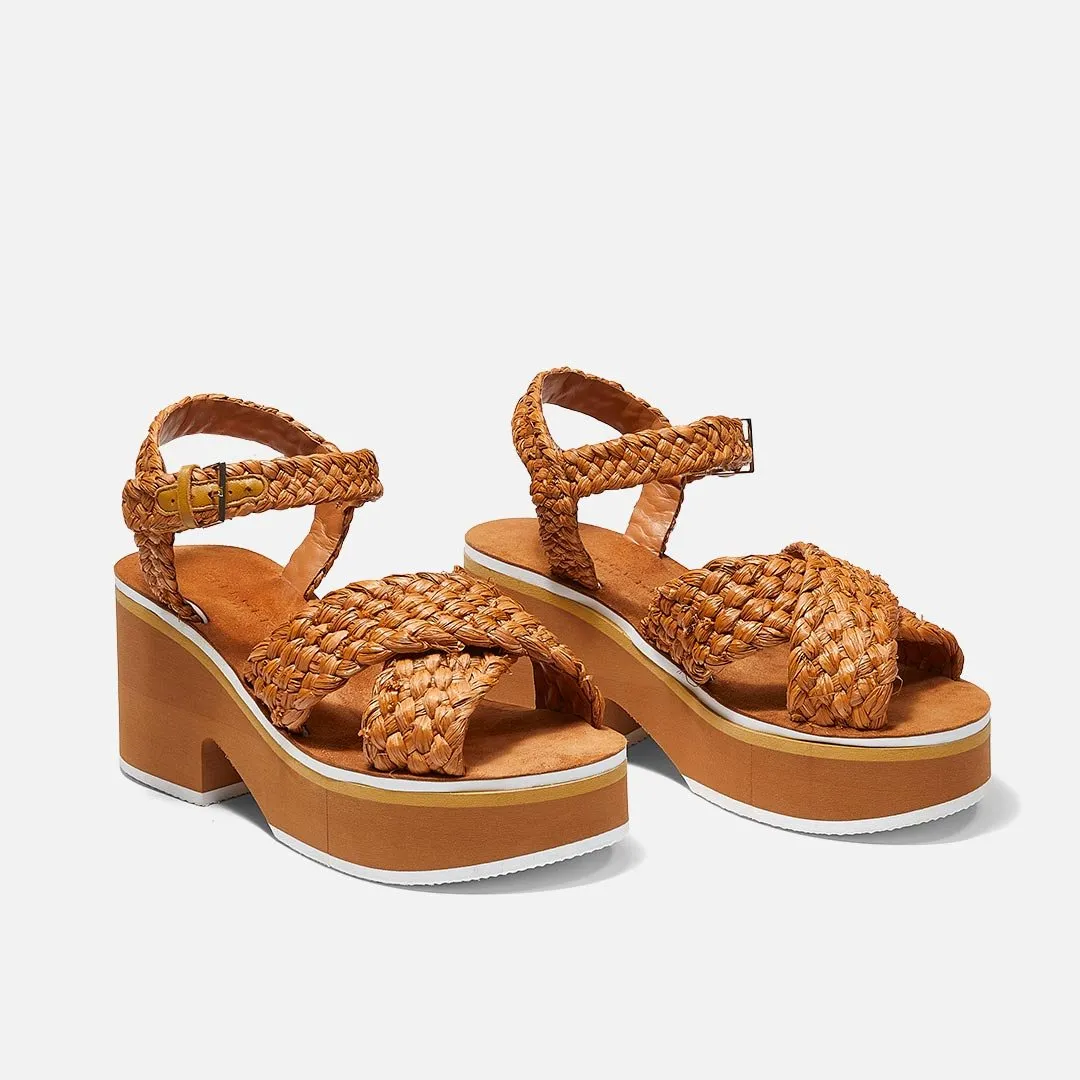 CHRISSY, raffia yellow || OUTLET