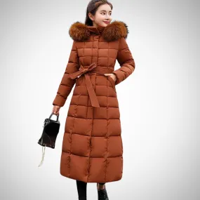 Cory Long Belted Winter Coat