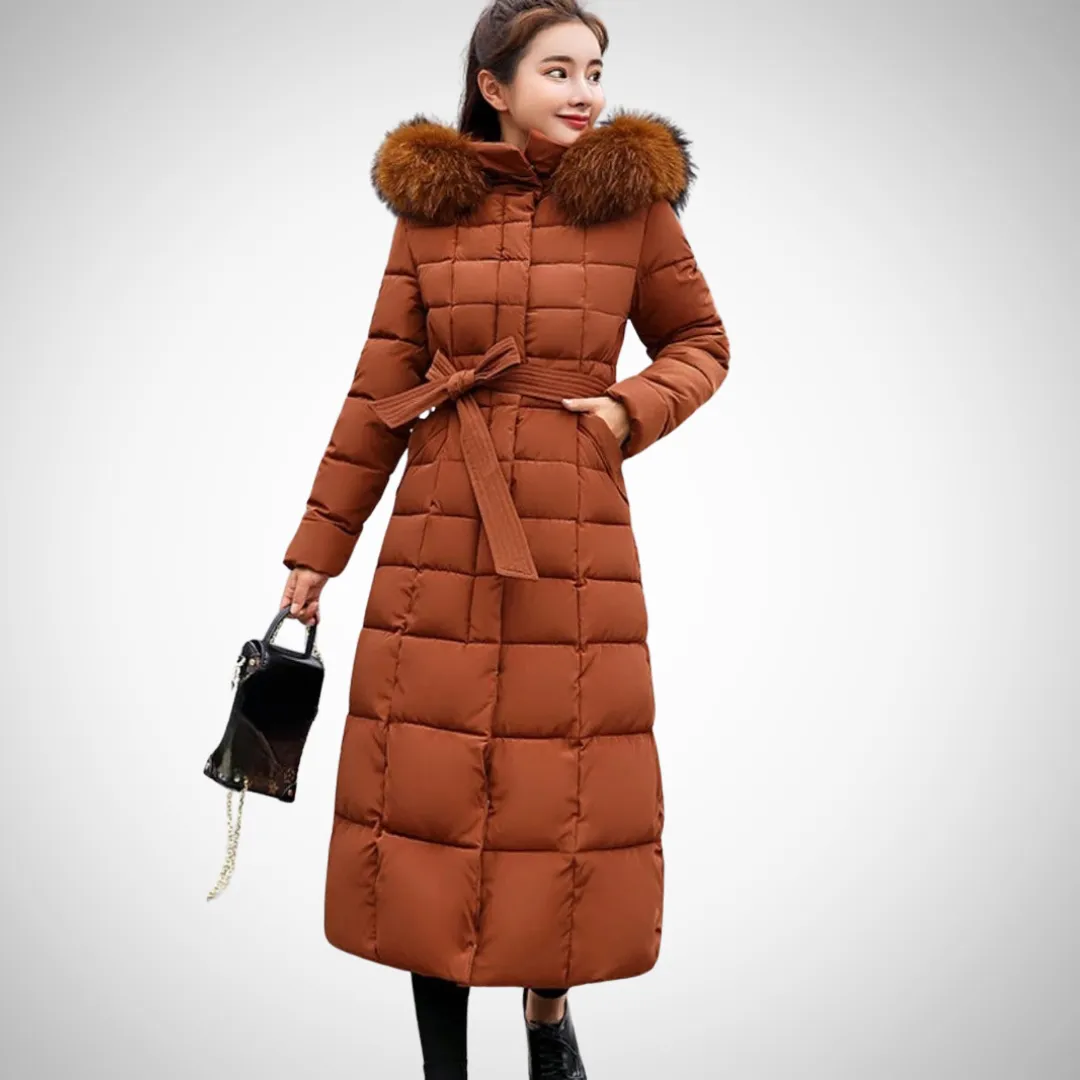 Cory Long Belted Winter Coat