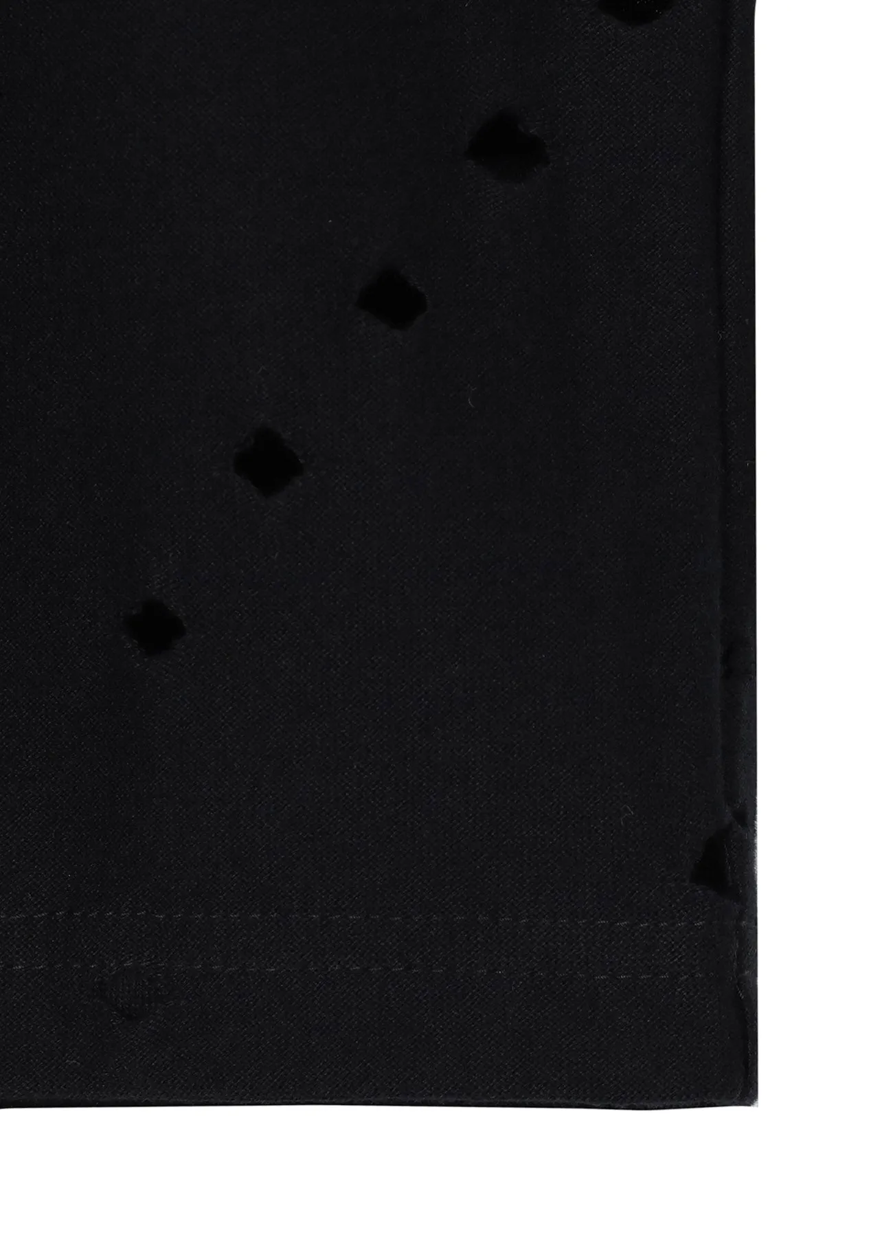 COTTON JERSEY HOLE DESIGN LONG SLEEVE BIG T