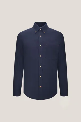 Cotton Seersucker Smart Fit Casual Shirt with Pocket