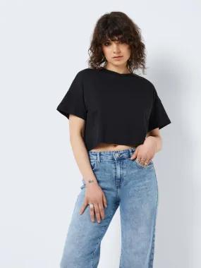 Cropped Black Tee