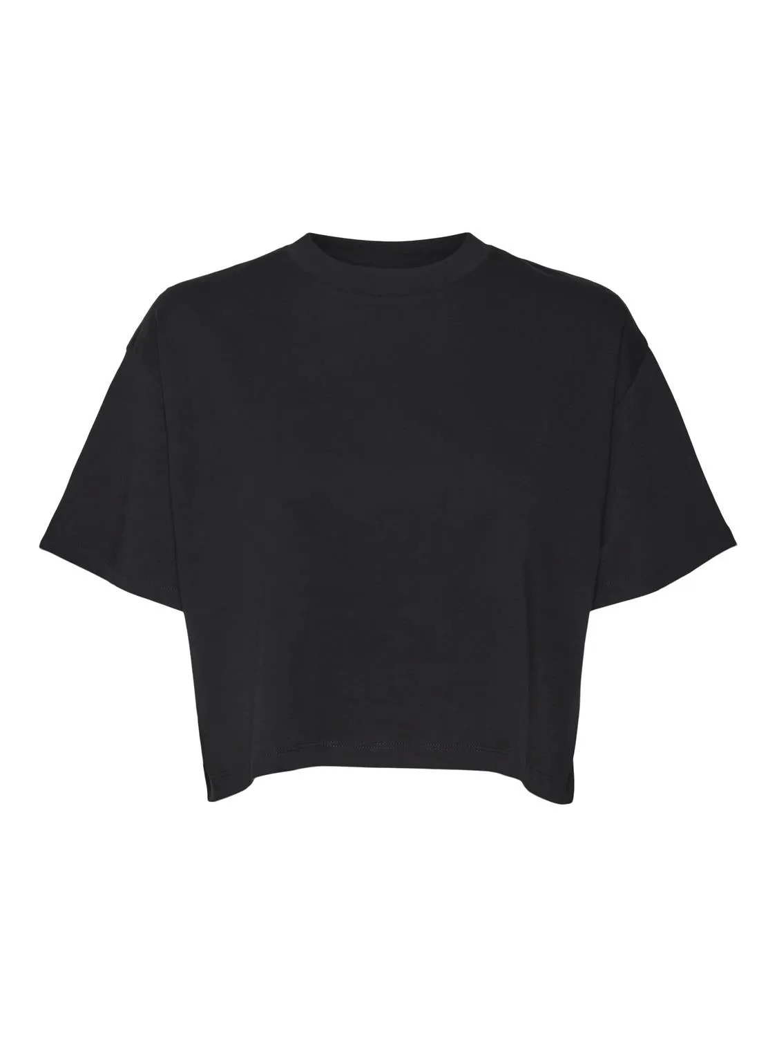 Cropped Black Tee