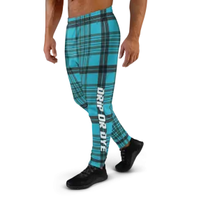 CRXWN | Drip or Dye | Plaid Season 1 Unisex Jogger Sweatpant Blue Reign